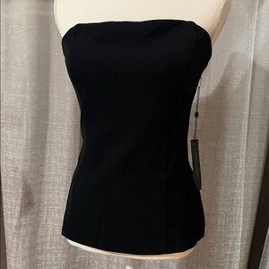 Black Strapless Top
